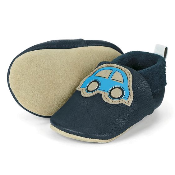 Sterntaler Krabbelschuh Leder - Auto Marine - Gr. 17 / 18