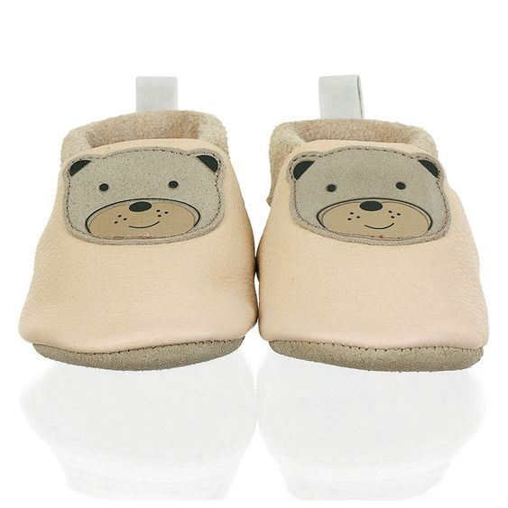 Sterntaler Krabbelschuh Leder - Bär Beige - Gr. 17 / 18