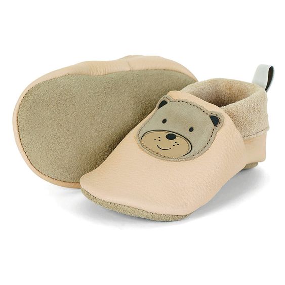 Sterntaler Krabbelschuh Leder - Bär Beige - Gr. 17 / 18