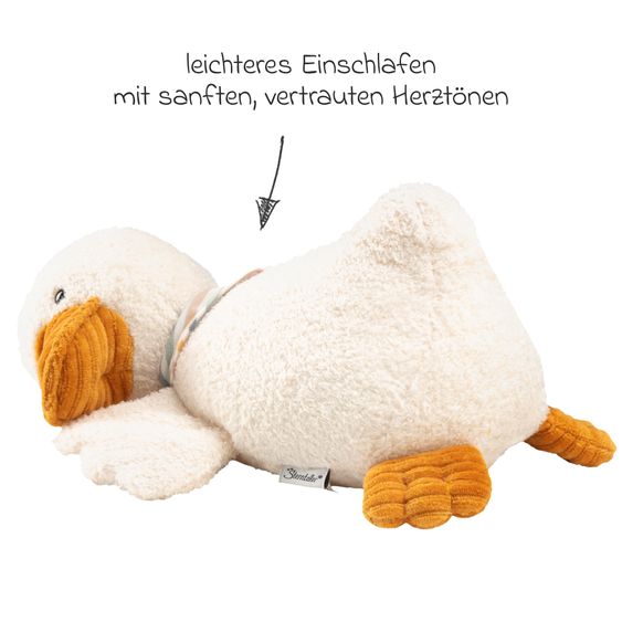 Sterntaler Kuscheltier mit Herztönen Schlaf-Gut-Figur - Ente Edda