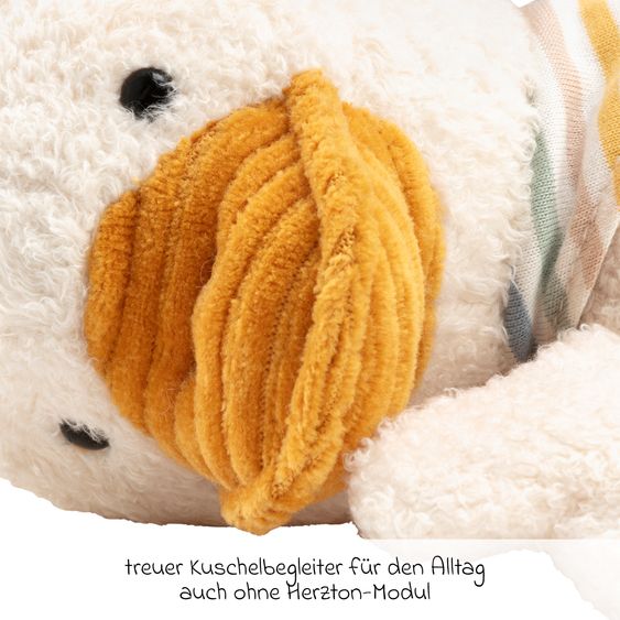 Sterntaler Kuscheltier mit Herztönen Schlaf-Gut-Figur - Ente Edda
