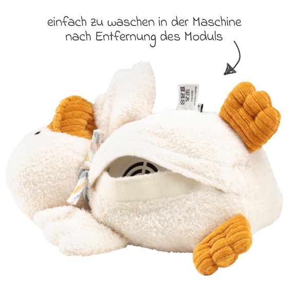 Sterntaler Kuscheltier mit Herztönen Schlaf-Gut-Figur - Ente Edda
