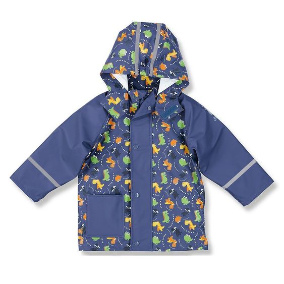 Sterntaler Giacca antipioggia sfoderata - Blu dinosauro - Taglia 74