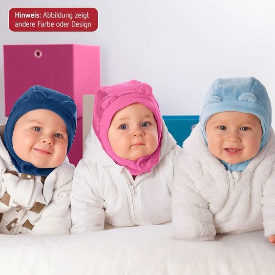 Sterntaler Sciarpa Cappello Orecchie con Velcro - Rosa - Taglia 45