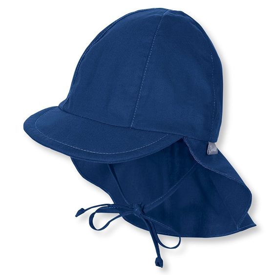 Sterntaler Schirmmütze mit Nackenschutz - Blau - Gr. 43