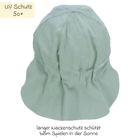 Sterntaler Schirmmütze mit Nackenschutz LSF - Grün - Gr. 43