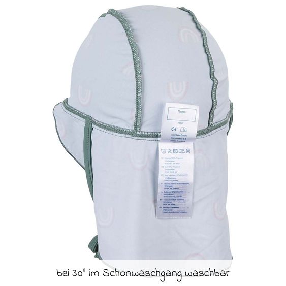 Sterntaler Cappello con protezione per il collo SPF - Rainbow - Verde - Taglia 49