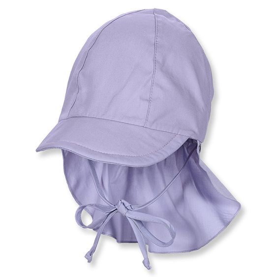Sterntaler Schirmmütze mit Nackenschutz - Uni Flieder - Gr. 43