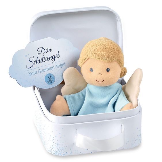 Sterntaler Schmusetuch in Geschenkbox - Schutzengel - Blau