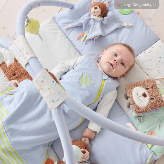 Sterntaler Comforter Blanket with teething ring 27 cm - Family Bear