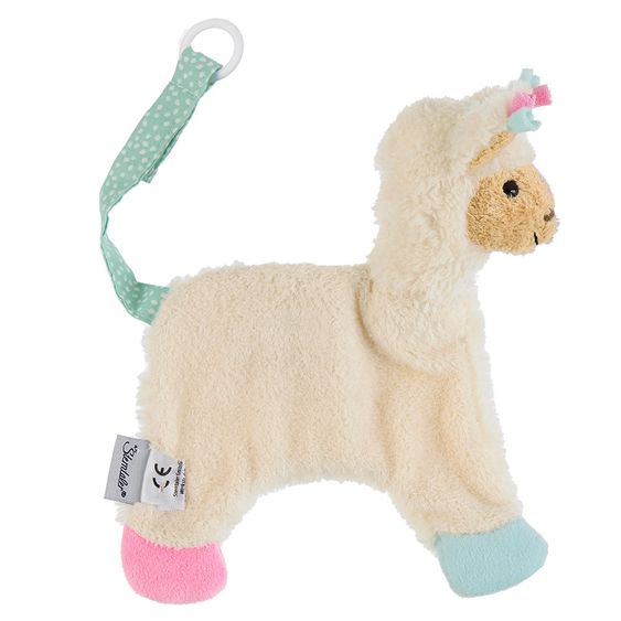 Sterntaler Schmusetuch mit Schnullerband 20 cm - Lama Lotte