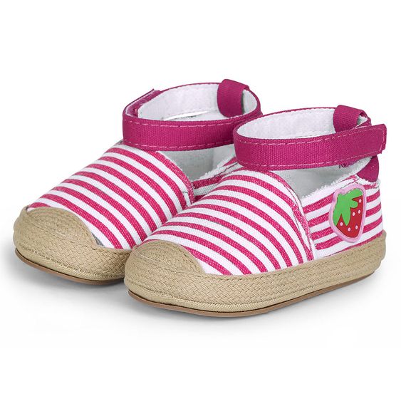 Sterntaler Schuhe - Streifen Pink Weiß - Gr. 17/18