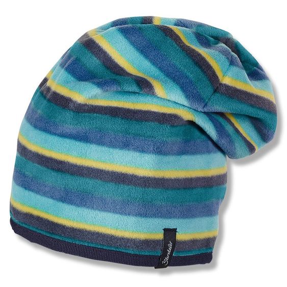 Sterntaler Slouch Beanie Fleece - Striped Blue - Size 51