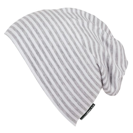 Sterntaler Slouch-Beanie - Ringel Grau Weiß - Gr. 47