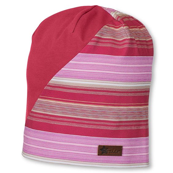 Sterntaler Slouch-Beanie - Streifen Rosa Pink - Gr. 47