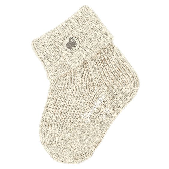 Sterntaler Socken mit Wolle - Beige - Gr. 15 / 16