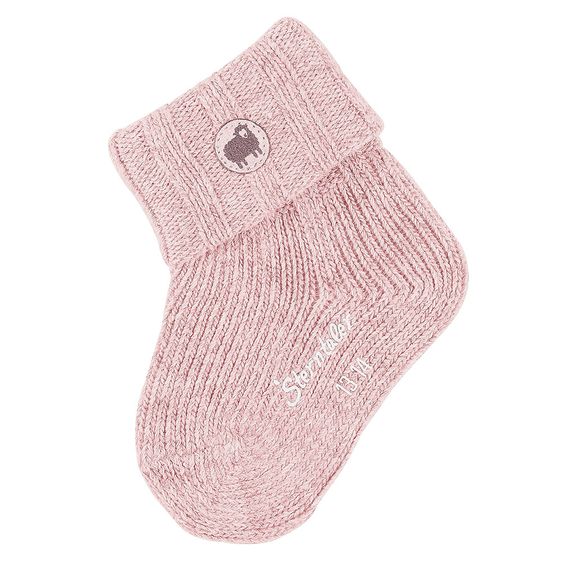 Sterntaler Socken mit Wolle - Rosa - Gr. 15 / 16