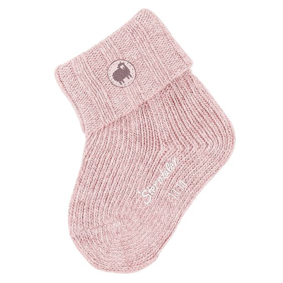 Sterntaler Socken mit Wolle - Rosa - Gr. 17 / 18