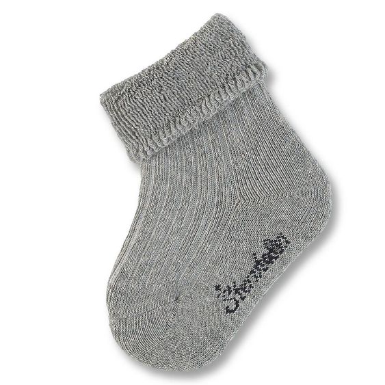 Sterntaler Socks ribbed look - gray - size 13/14