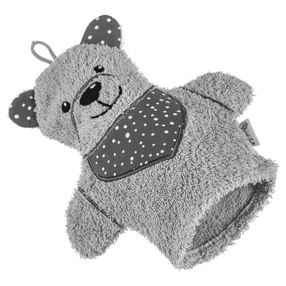 Sterntaler Spiel-Waschhandschuh - Terrybär - Grau