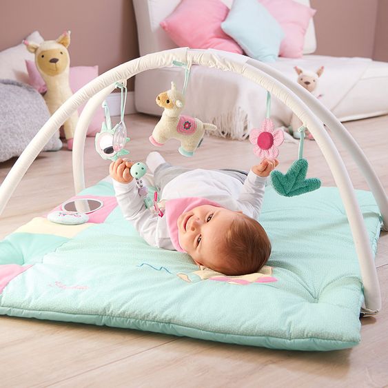 Sterntaler Spieldecke mit Spielbogen 100 x 80 cm - Lama Lotte