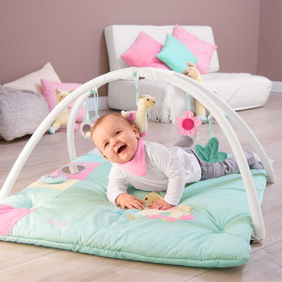 Sterntaler Spieldecke mit Spielbogen 100 x 80 cm - Lama Lotte