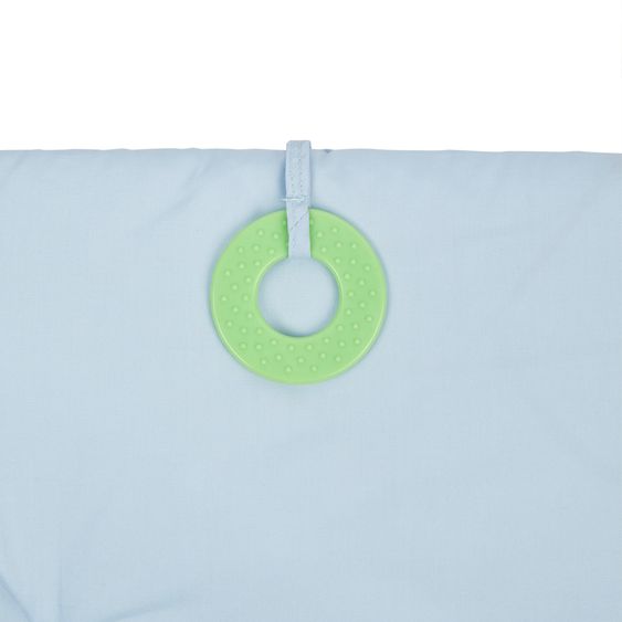 Sterntaler Play Mat with play arch - Family Bear - Blue