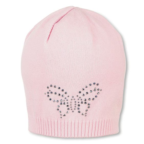 Sterntaler Strickmütze - Schmetterling Rosa - Gr. 39