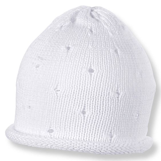 Sterntaler Strickmütze - Weiß - Gr. 35