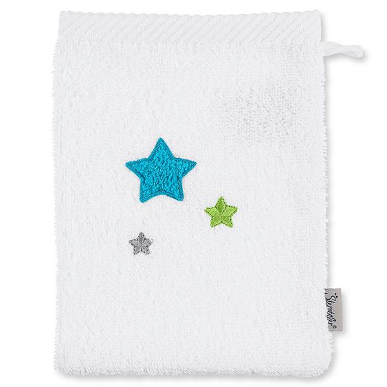Sterntaler Waschhandschuh - Sterne Erik - Weiß