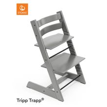 Seggiolone Tripp Trapp® in legno di faggio laccato - Grigio tempesta / Grigio