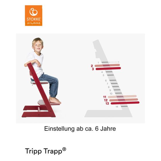 Stokke Seggiolone Tripp Trapp® - bianco / faggio bianco laccato