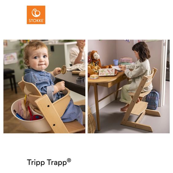Stokke Seggiolone Tripp Trapp® in legno di faggio - Naturale / Natur