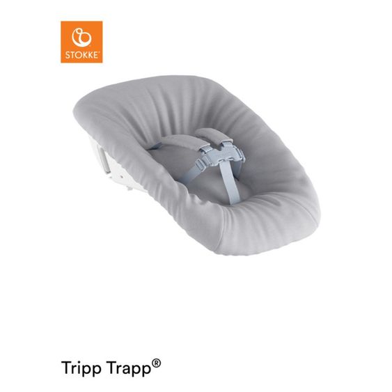 Stokke Tripp Trapp® Natur Newborn Set - Hochstuhl + Neugeborenenaufsatz (verstellbar) Grey