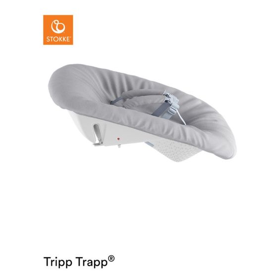 Stokke Tripp Trapp® Natur Newborn Set - Hochstuhl + Neugeborenenaufsatz (verstellbar) Grey