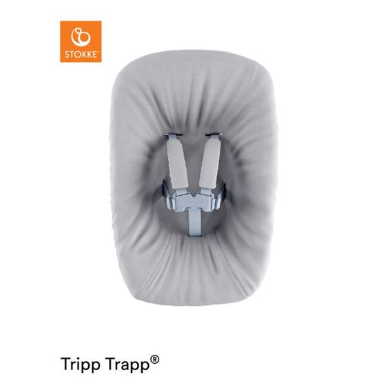 Stokke Tripp Trapp® Natur Newborn Set - Hochstuhl + Neugeborenenaufsatz (verstellbar) Grey