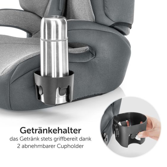 Storchenbeck Kindersitz K30 / Gruppe 2/3 - ab 3 Jahre (15-36 kg) - Grau Anthrazit