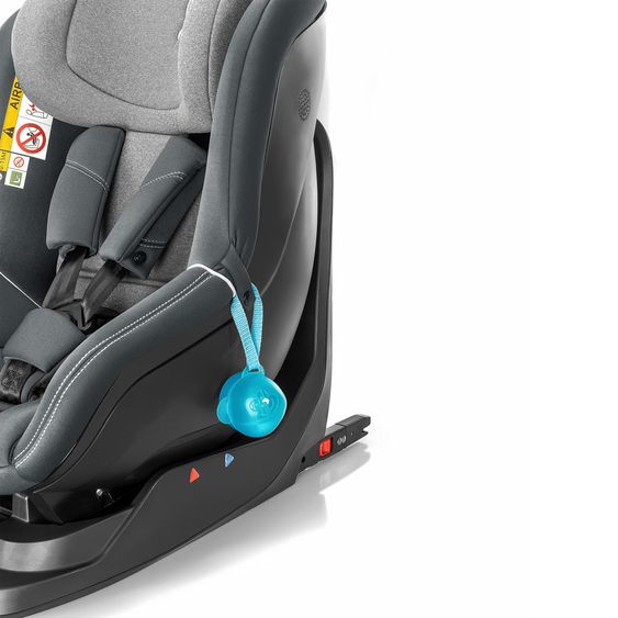 Storchenbeck Reboarder Kindersitz mit Isofix B50 / i-Size - ab Geburt bis ca. 4 Jahre (40-105 cm) - Grau Anthrazit