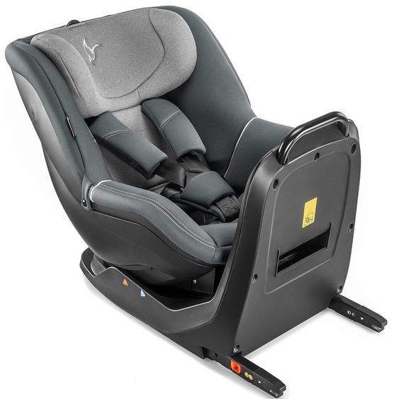 Storchenbeck Reboarder Kindersitz mit Isofix B50 / i-Size - ab Geburt bis ca. 4 Jahre (40-105 cm) - Grau Anthrazit