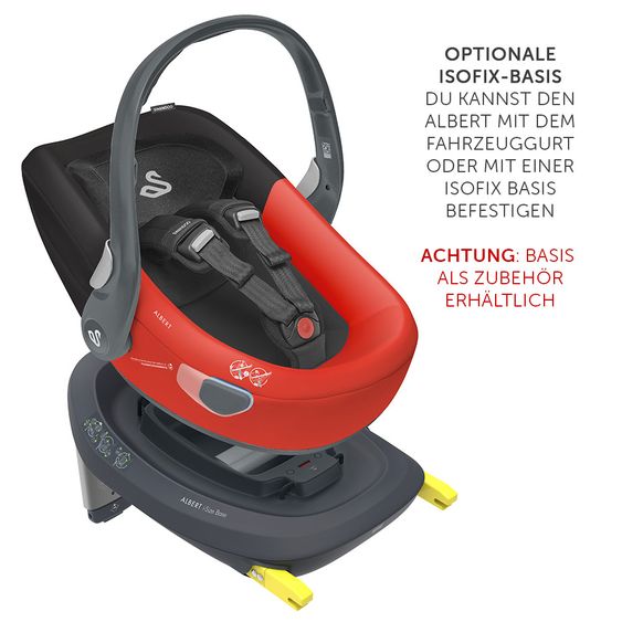 Swandoo Babyschale Albert i-Size - Goji Red & Chia Black
