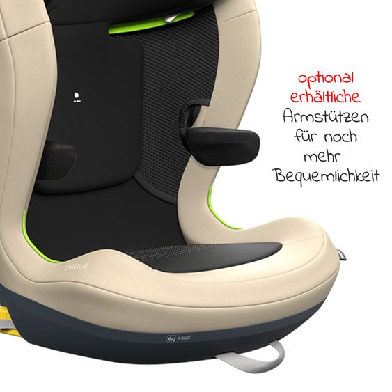 Swandoo Child seat Charlie i-Size 3 years - 12 years (100 cm - 150 cm) with width adjustment & additional side impact protection - Alfala