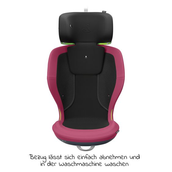 Swandoo Kindersitz Charlie i-Size 3 Jahre - 12 Jahre (100 cm - 150 cm) mit Breitenanpassung & zusätzlicher Seitenaufprallschutz - Forest Fruits