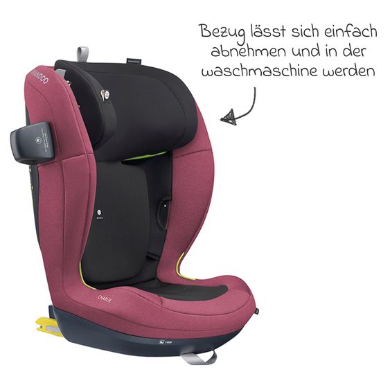 Swandoo Kindersitz Charlie-i-Size 433C 3 Jahre - 12 Jahre (100 cm - 150 cm) Breitenanpassung & zusätzlicher Seitenaufprallschutz - Forest Fruits