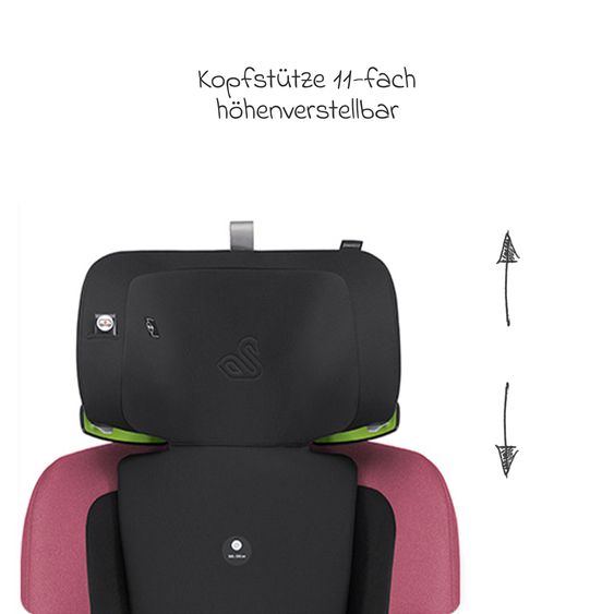 Swandoo Kindersitz Charlie-i-Size 433C 3 Jahre - 12 Jahre (100 cm - 150 cm) Breitenanpassung & zusätzlicher Seitenaufprallschutz - Forest Fruits