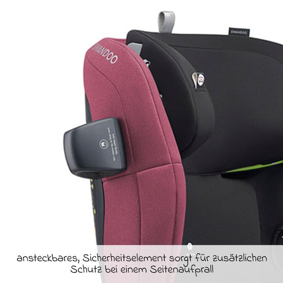 Swandoo Kindersitz Charlie-i-Size 433C 3 Jahre - 12 Jahre (100 cm - 150 cm) Breitenanpassung & zusätzlicher Seitenaufprallschutz - Forest Fruits