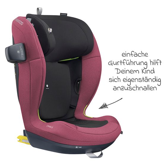Swandoo Kindersitz Charlie-i-Size 433C 3 Jahre - 12 Jahre (100 cm - 150 cm) Breitenanpassung & zusätzlicher Seitenaufprallschutz - Forest Fruits