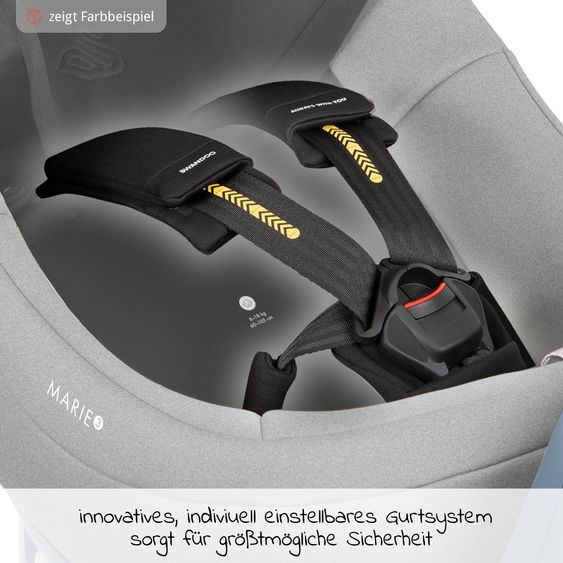 Swandoo Reboarder-Kindersitz Marie³ i-Size ab Geburt - 4 Jahre (40 cm - 105 cm, 18 kg) 360 ° drehbar inkl. Neugeboreneneinlage, verstellbare Kopfstütze & Isofix - Alfala