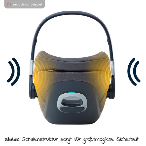 Swandoo Reboarder-Kindersitz Marie³ i-Size ab Geburt - 4 Jahre (40 cm - 105 cm, 18 kg) 360 ° drehbar inkl. Neugeboreneneinlage, verstellbare Kopfstütze & Isofix - Alfala