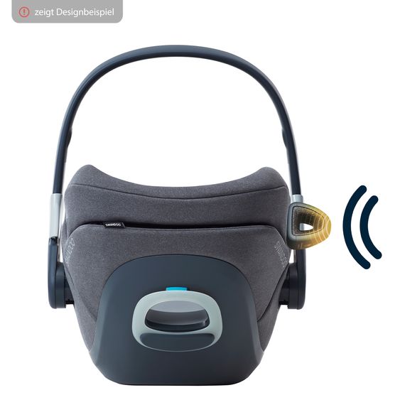 Swandoo Reboarder-Kindersitz Marie³ i-Size ab Geburt - 4 Jahre (40 cm - 105 cm, 18 kg) 360 ° drehbar inkl. Neugeboreneneinlage, verstellbare Kopfstütze & Isofix - Alfala