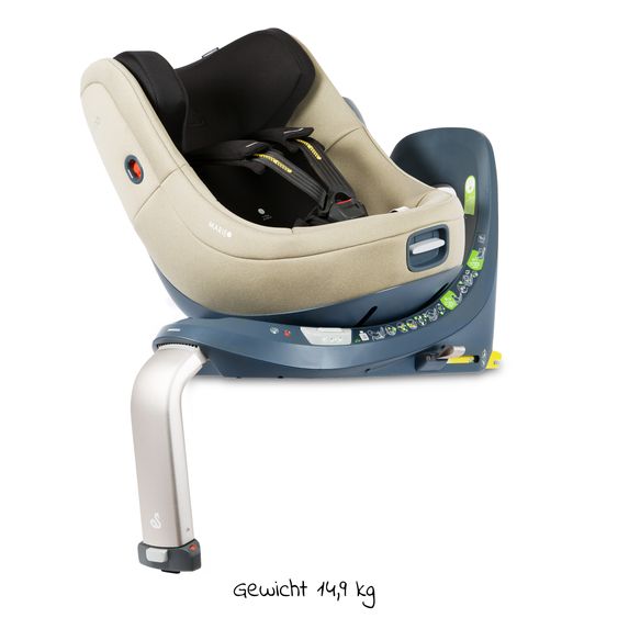 Swandoo Reboarder-Kindersitz Marie³ i-Size ab Geburt - 4 Jahre (40 cm - 105 cm, 18 kg) 360 ° drehbar inkl. Neugeboreneneinlage, verstellbare Kopfstütze & Isofix - Alfala